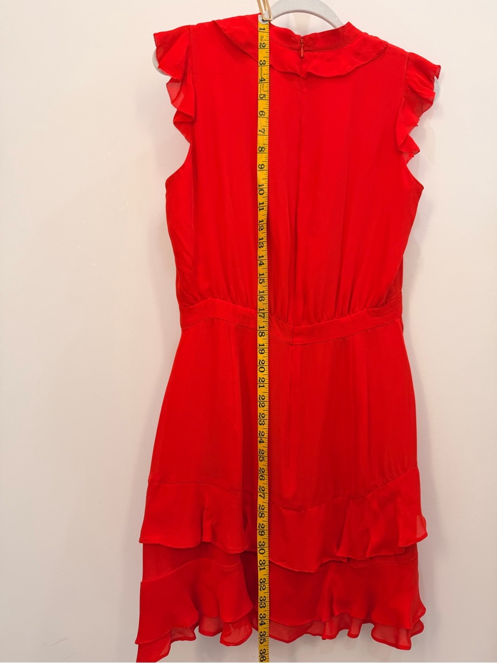 Parker Red Ruffled Mini Dress - Picture 3 of 3